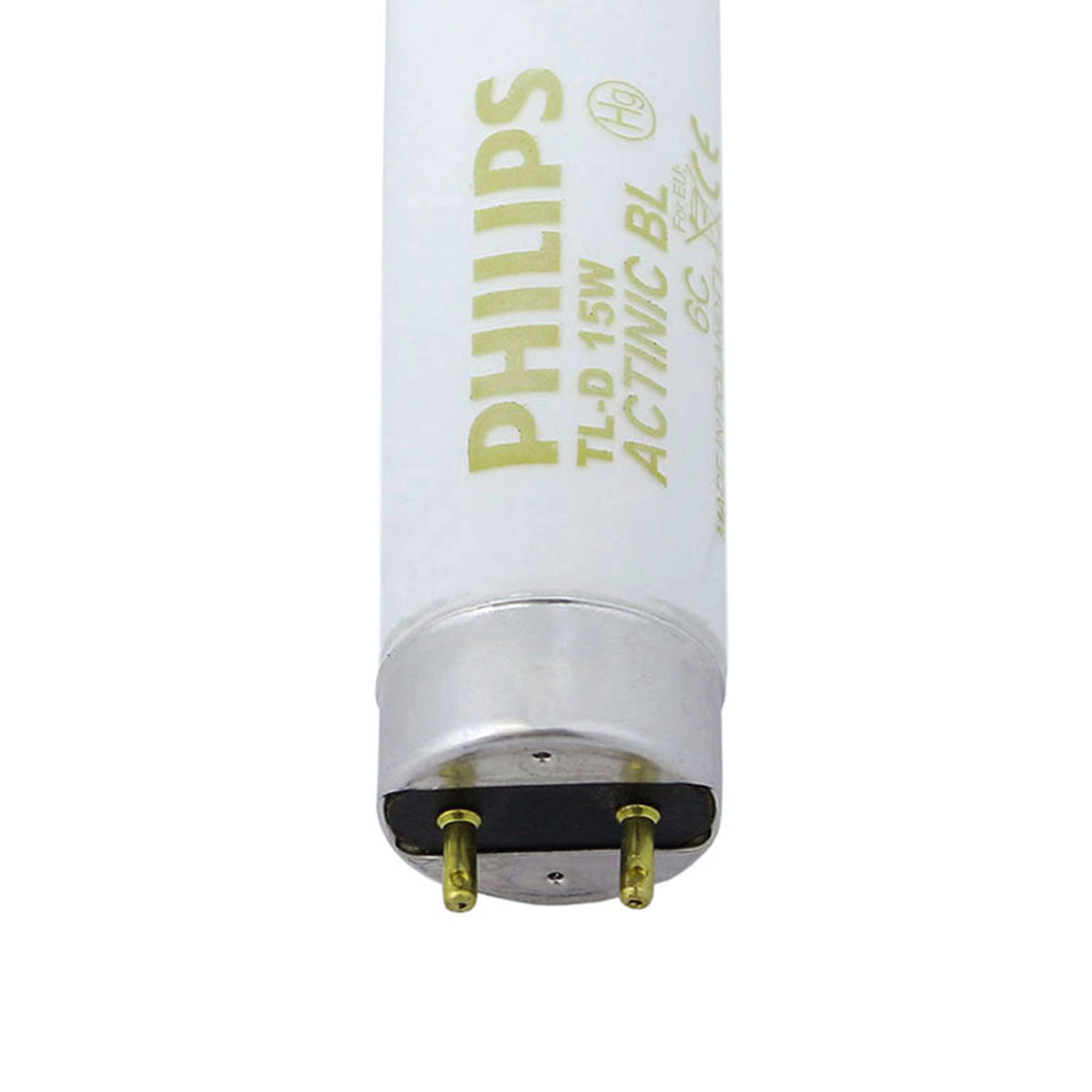 Philips Actinic BL TL TL-D 15W/10 1SL/25 Fluorescent Tube Black Light (9280 248 01029)