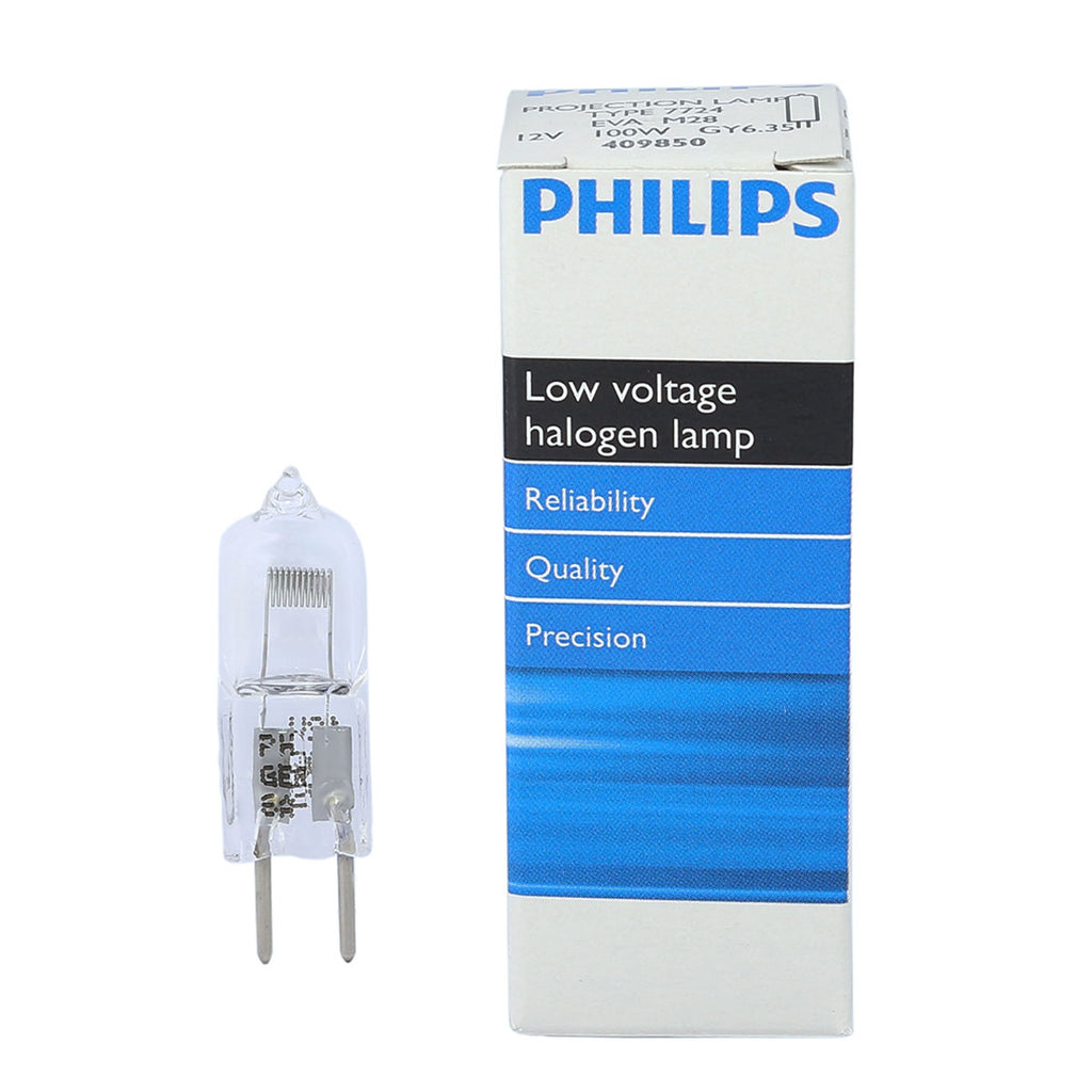 Philips Halogen Non-Reflector 7724 100W GY6.35 12V Light Bulb (9238 725 17103)